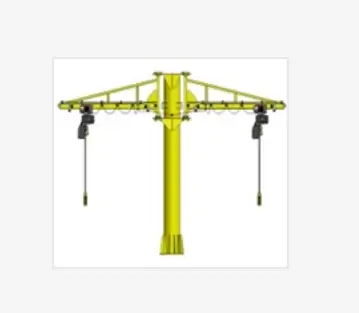 Double arm pillar mounted jib crane